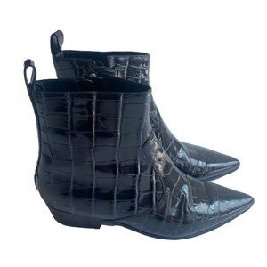 LV Alligator Leather Ankle Boot